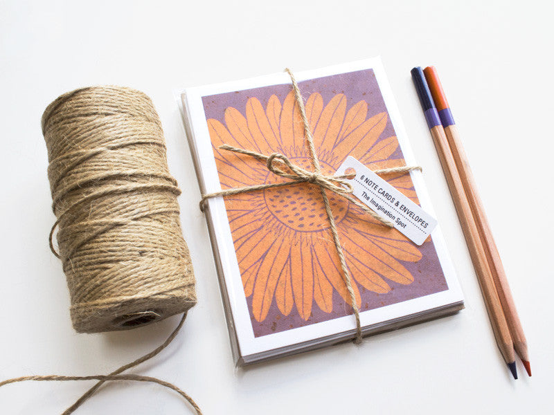 Daisy Note Card Set - Floral Cards - Handmade Cards - The Imagination Spot - 1