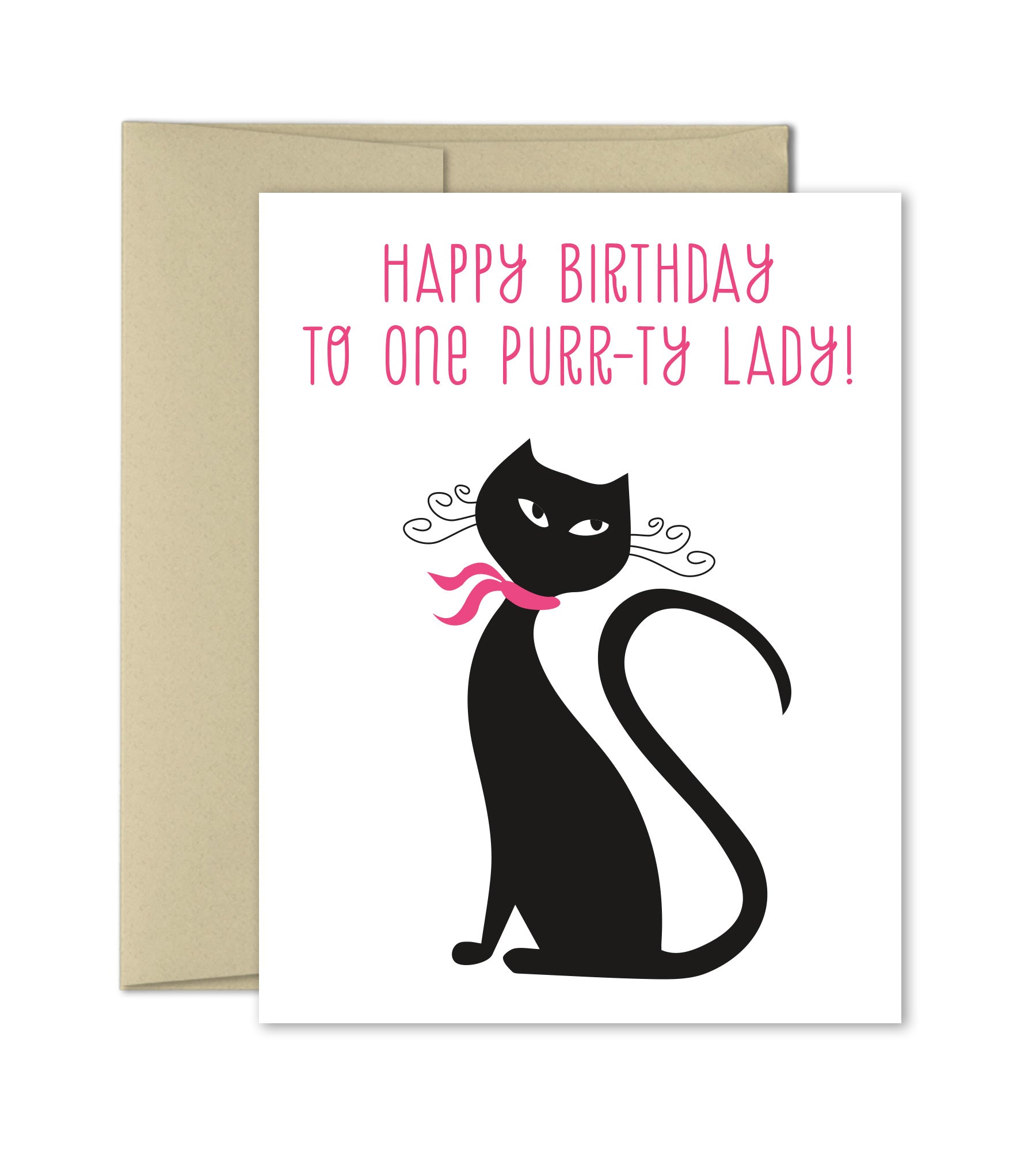Birthday card for her - Birthday Cat - The Imagination Spot