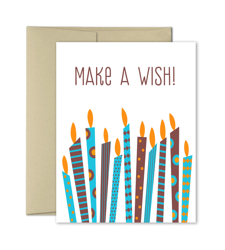 Birthday Card - Make A Wish - Greeting Card