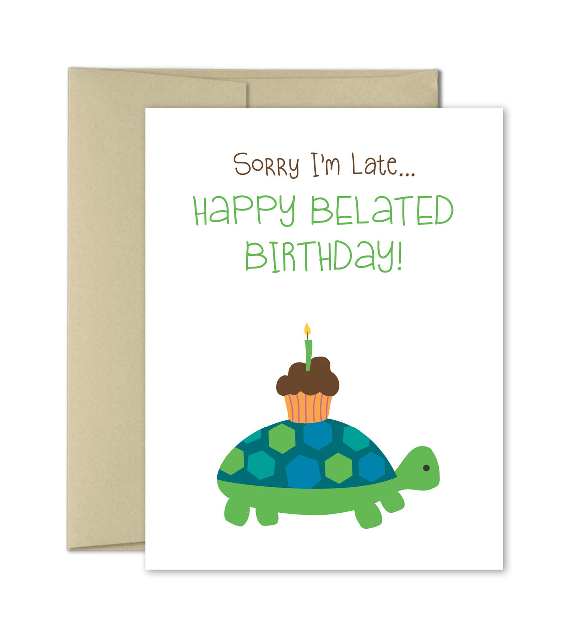 Belated Birthday Card - Illustrated cards by The Imagination Spot