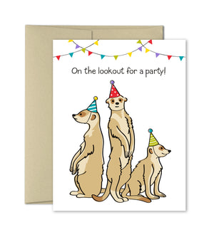 Funny Birthday Card - Meerkat Birthday by The Imagination Spot