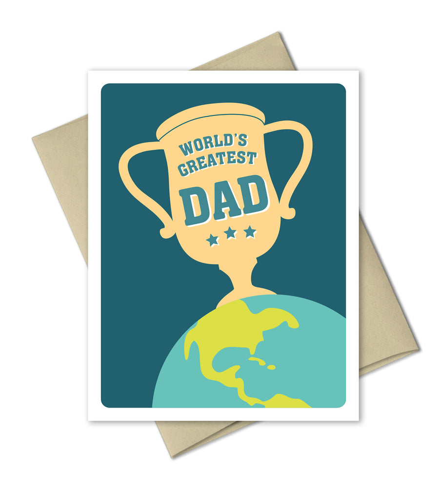 Father's Day Card - World's Greatest Dad - Card by The Imagination Spot - The Imagination Spot