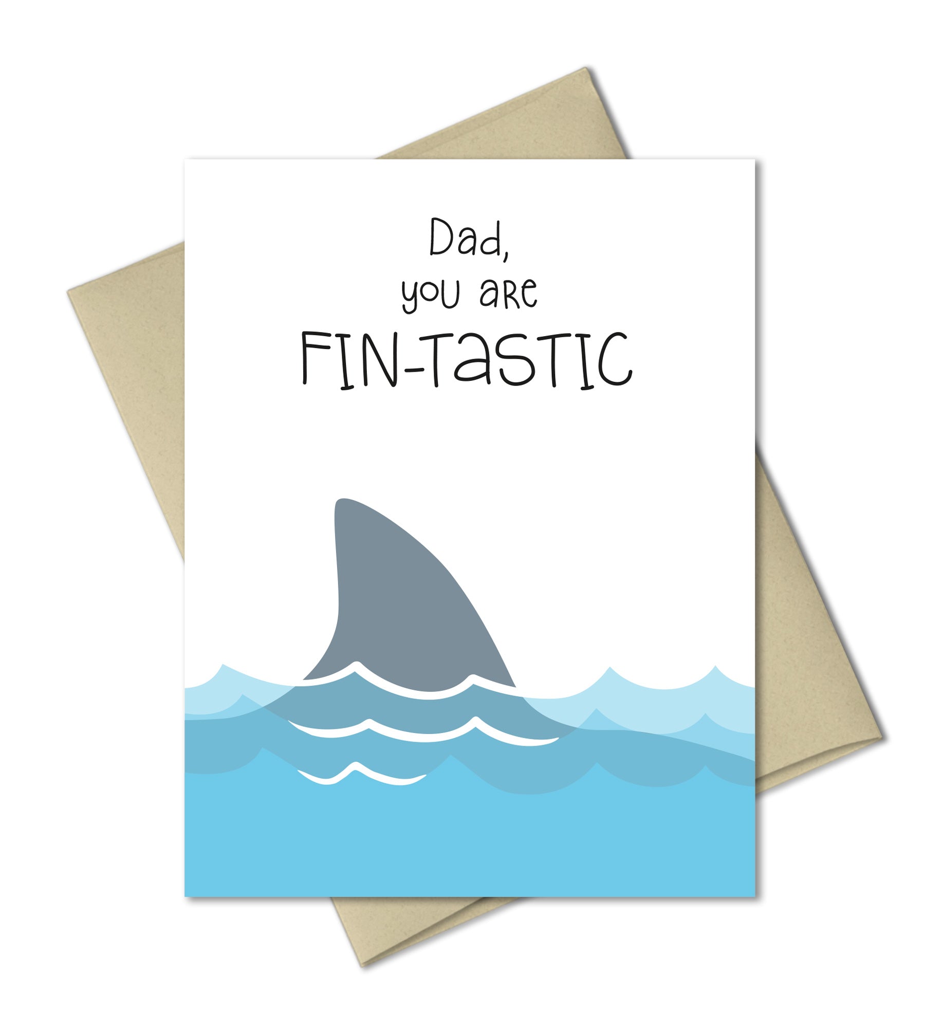Funny Fathers Day Card - Fin-tastic Dad