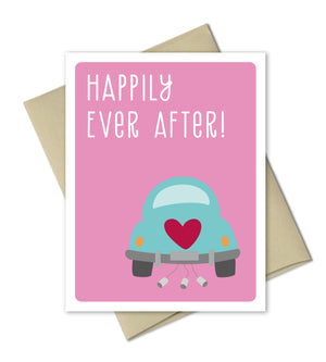 Wedding Congrats Card - Happily Ever After - The Imagination Spot - 2