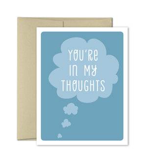 Sympathy Card - Thinking of You Card - In My Thoughts - The Imagination Spot