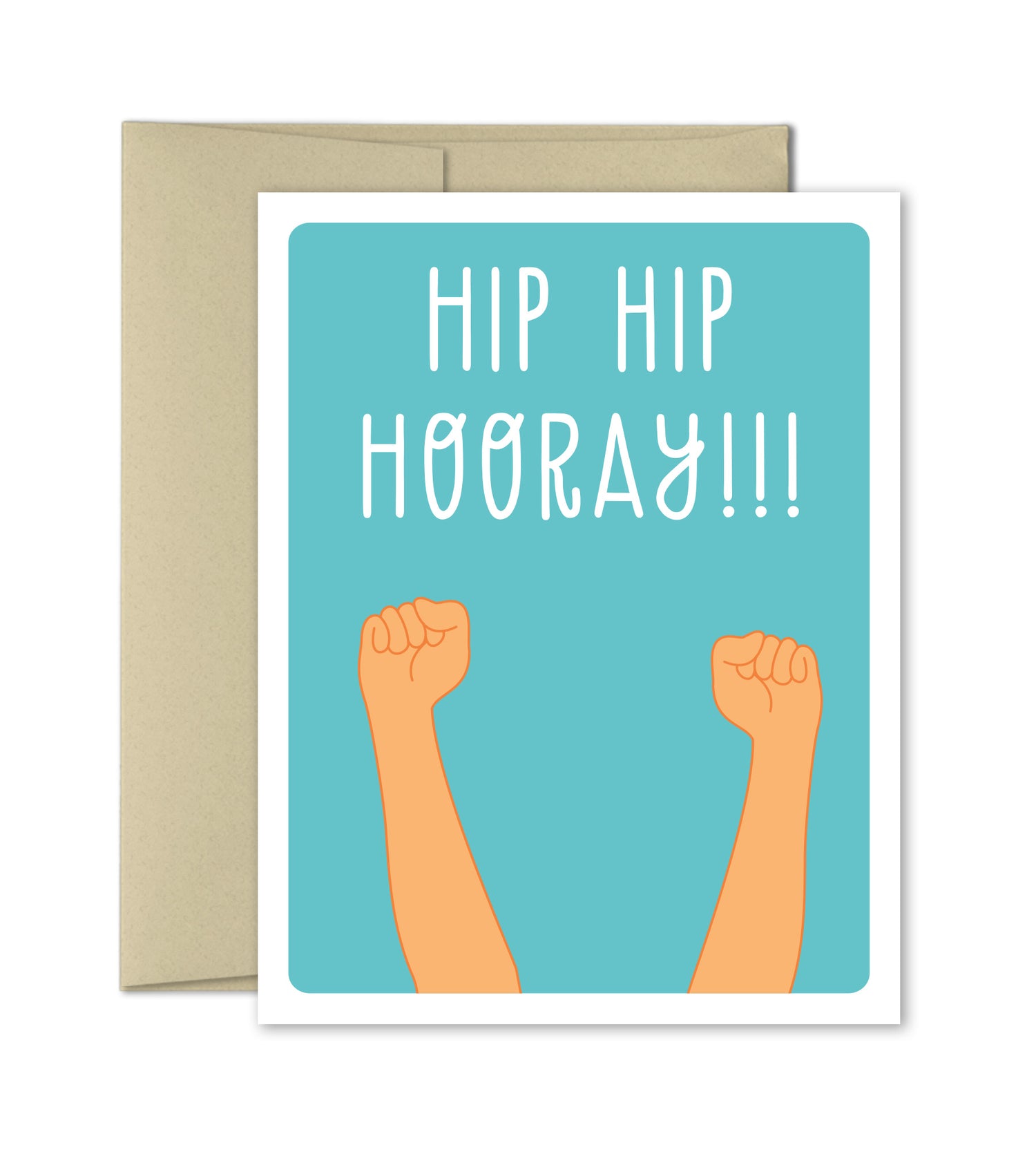 Congratulations Card - Hip Hip Hooray - The Imagination Spot