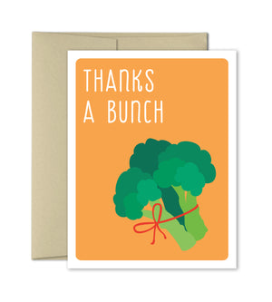 Thank You Card - Thanks a bunch - The Imagination Spot