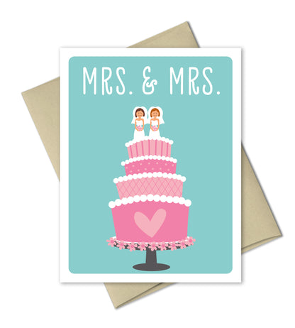 Wedding Congrats Card - Mr and Mrs - The Imagination Spot - 3