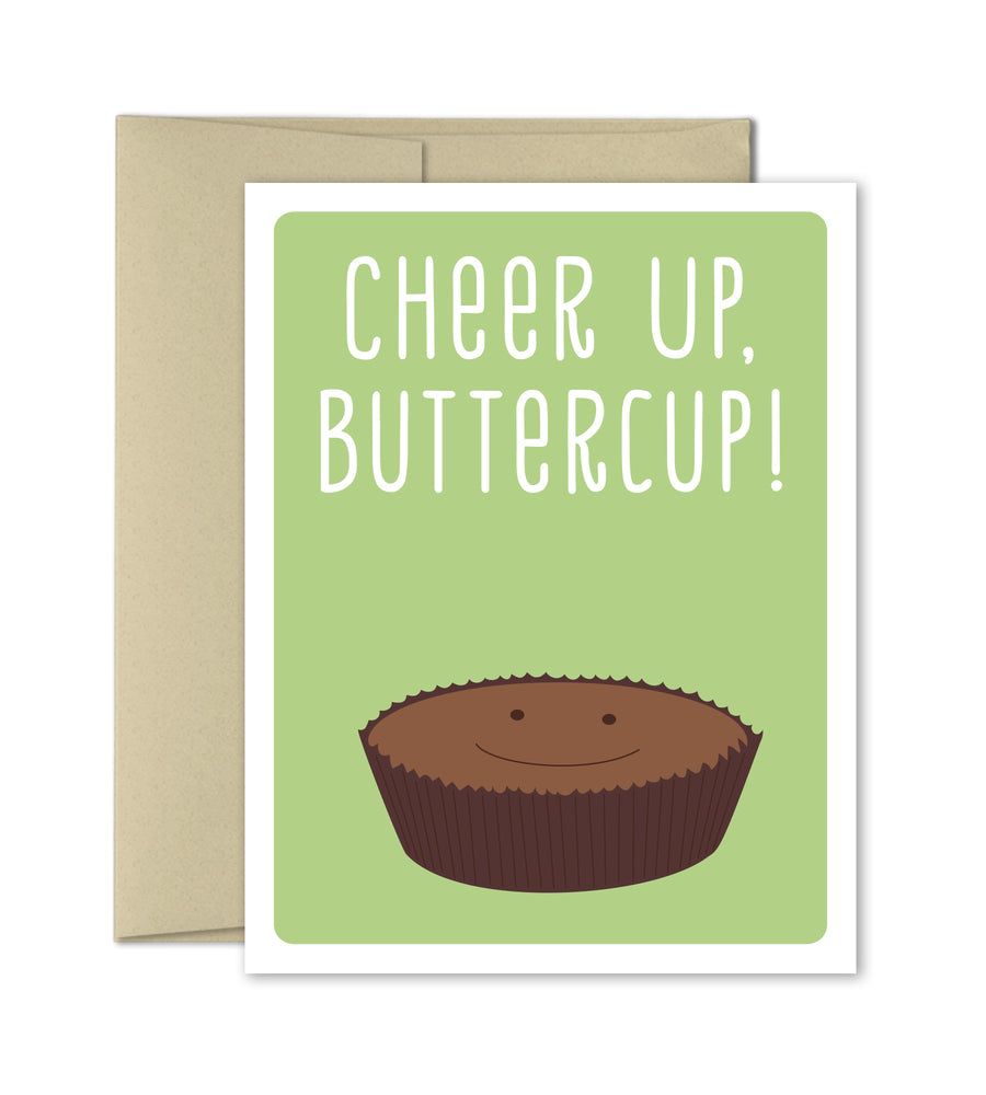 Cheer Up Buttercup - Feel Better Card - Encouragement Card - The Imagination Spot