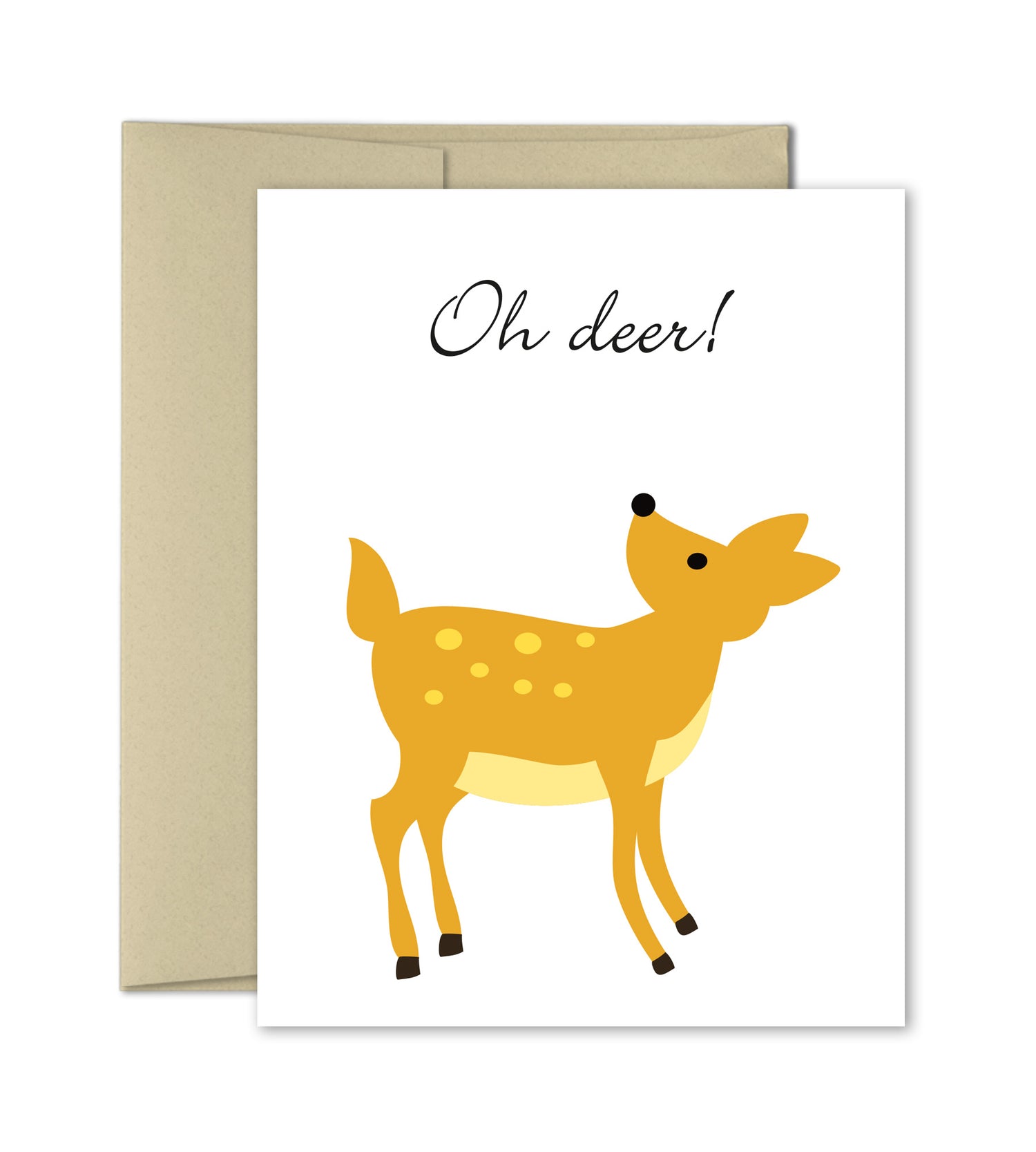 Oh Deer - Illustrated Greeting Card - The Imagination Spot