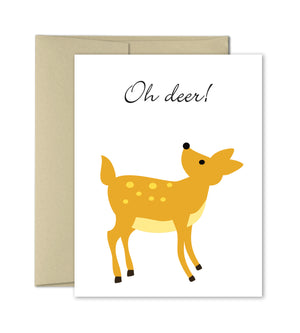 Oh Deer - Illustrated Greeting Card - The Imagination Spot