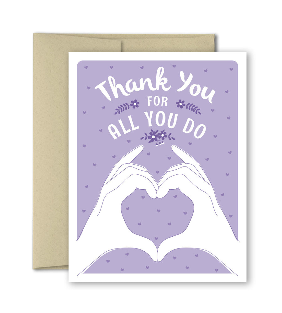 Thank You Card - For doctors, nurses, emergency responders and front line workers