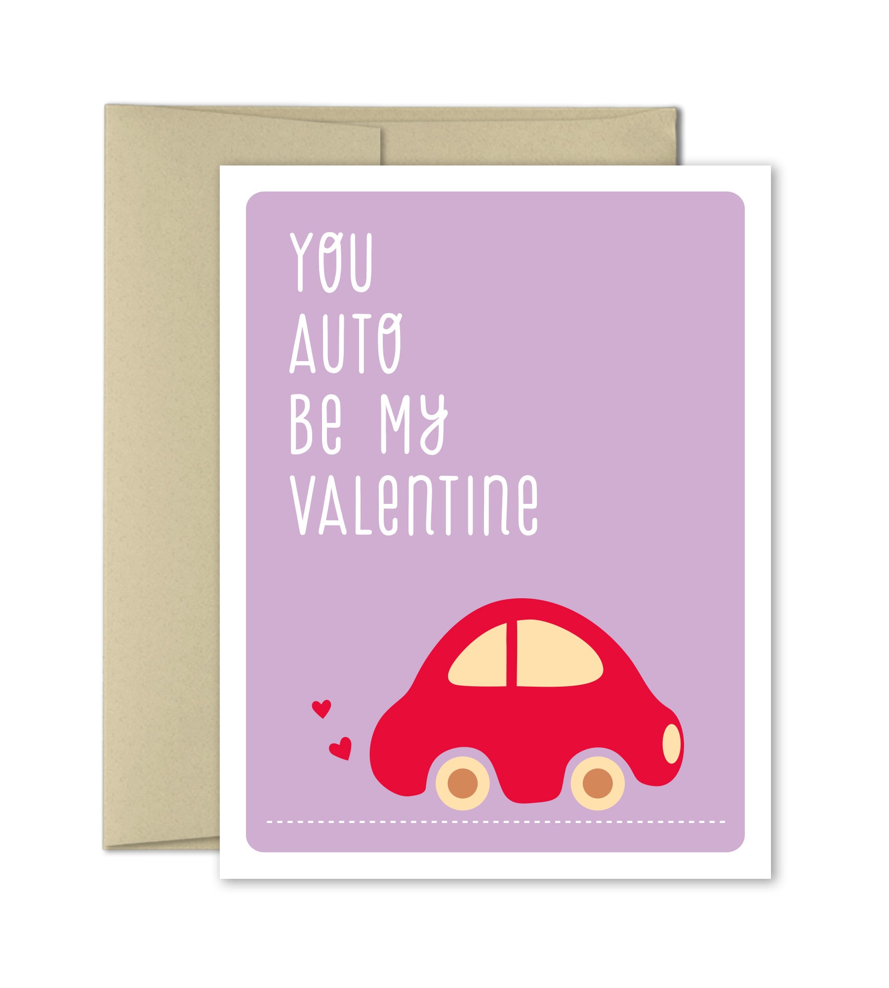 Valentines Card - Auto Be My Valentine - The Imagination Spot