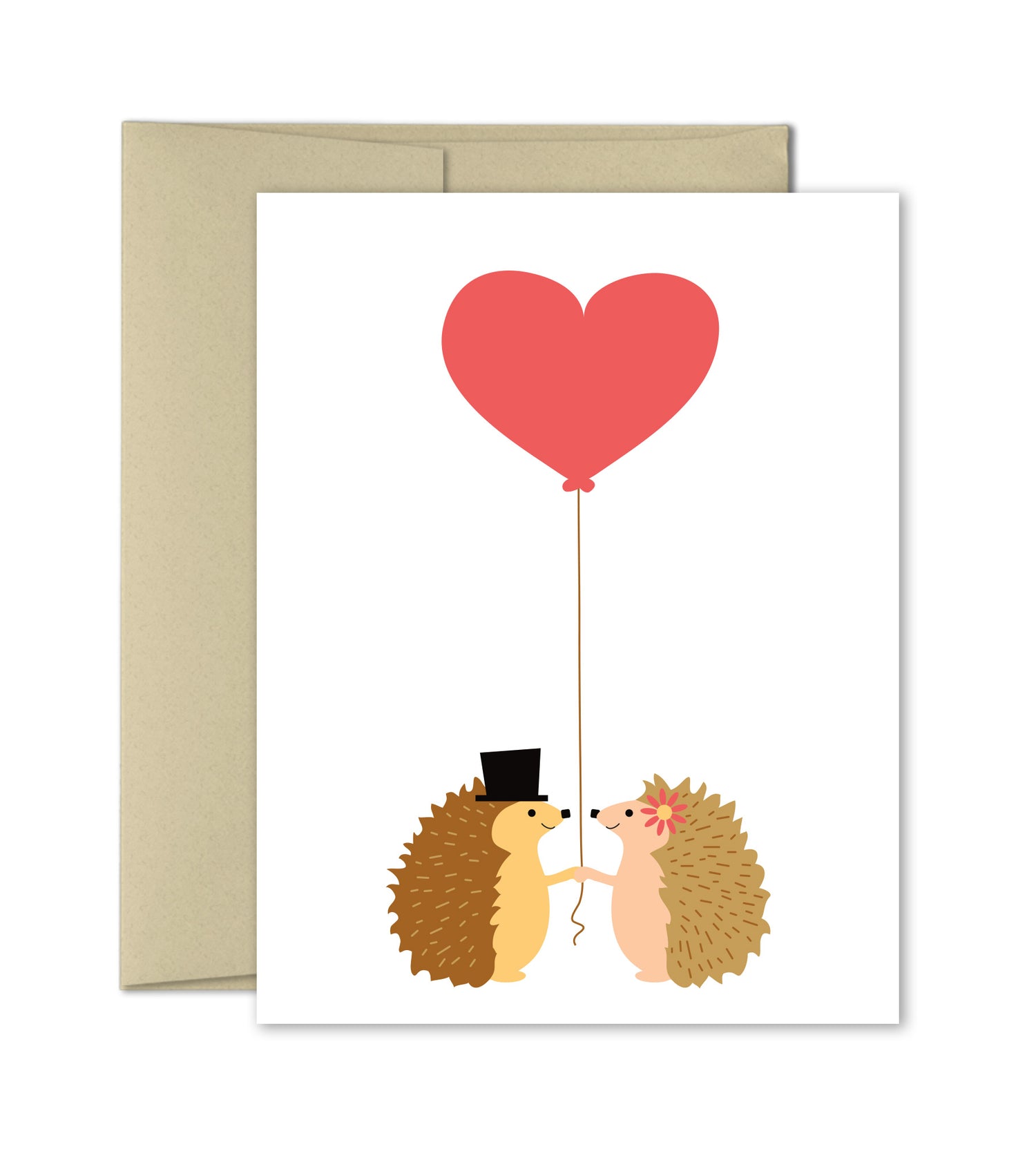Love Anniversary Wedding Card - Hedgehogs - The Imagination Spot