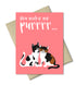 Cats Love Card - Pet Valentines Card - You Make Me Purr by The Imagination Spot