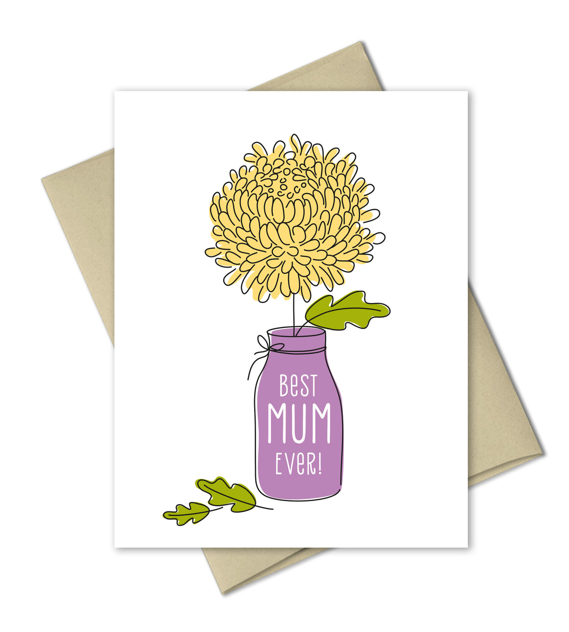 Best mum Ever - Mother's Day Card - The Imagination Spot