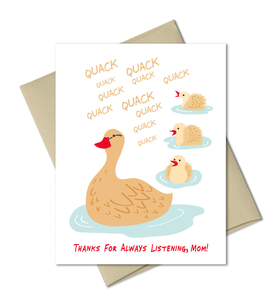 Quack Quack Mom - Mother's Day card