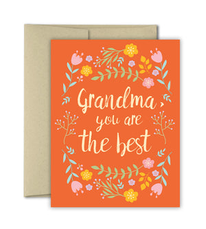 Card for Grandma - Grandma, you are the best - Grandmother Card