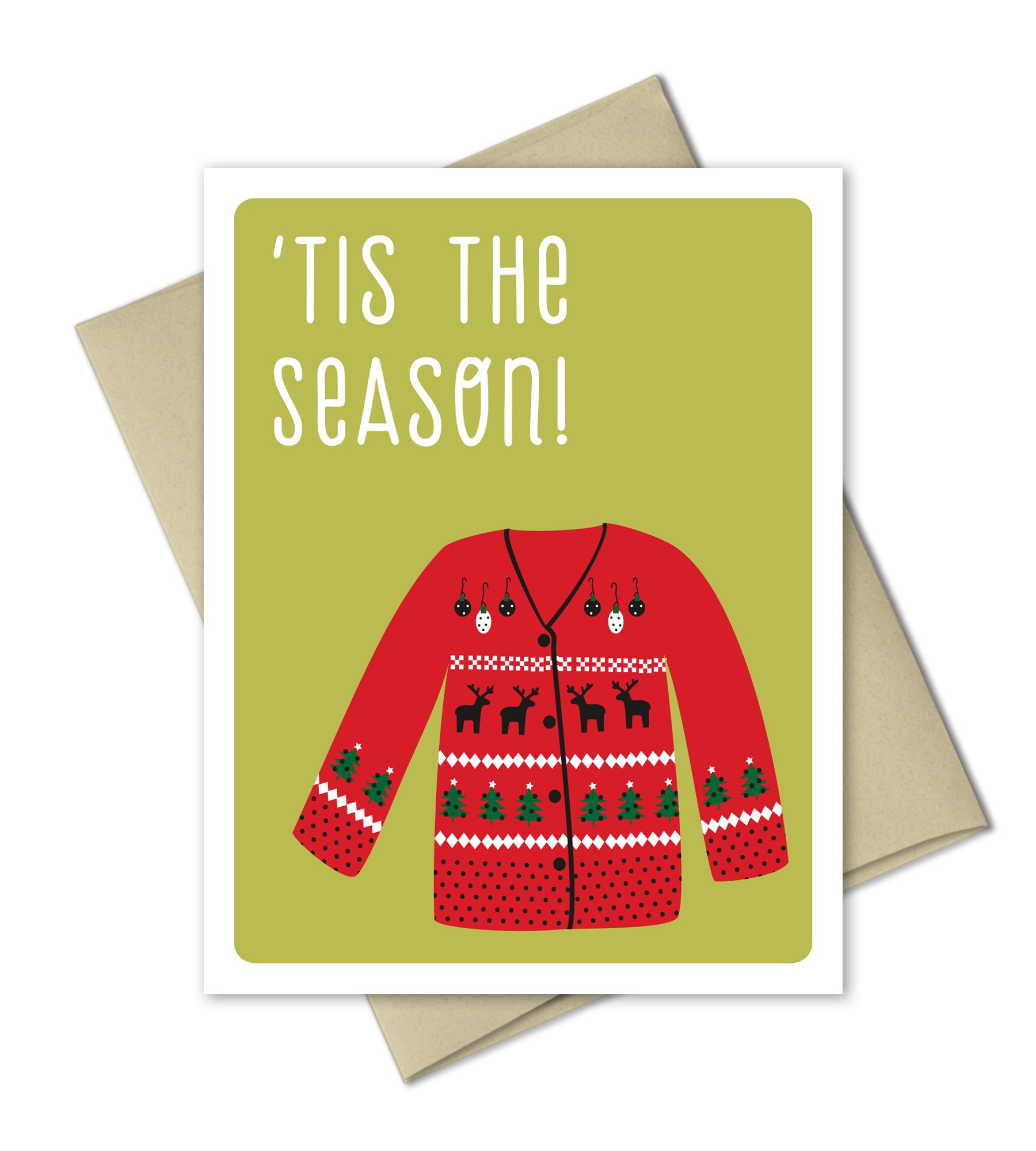 Funny Christmas Card - Ugly Sweater - The Imagination Spot
