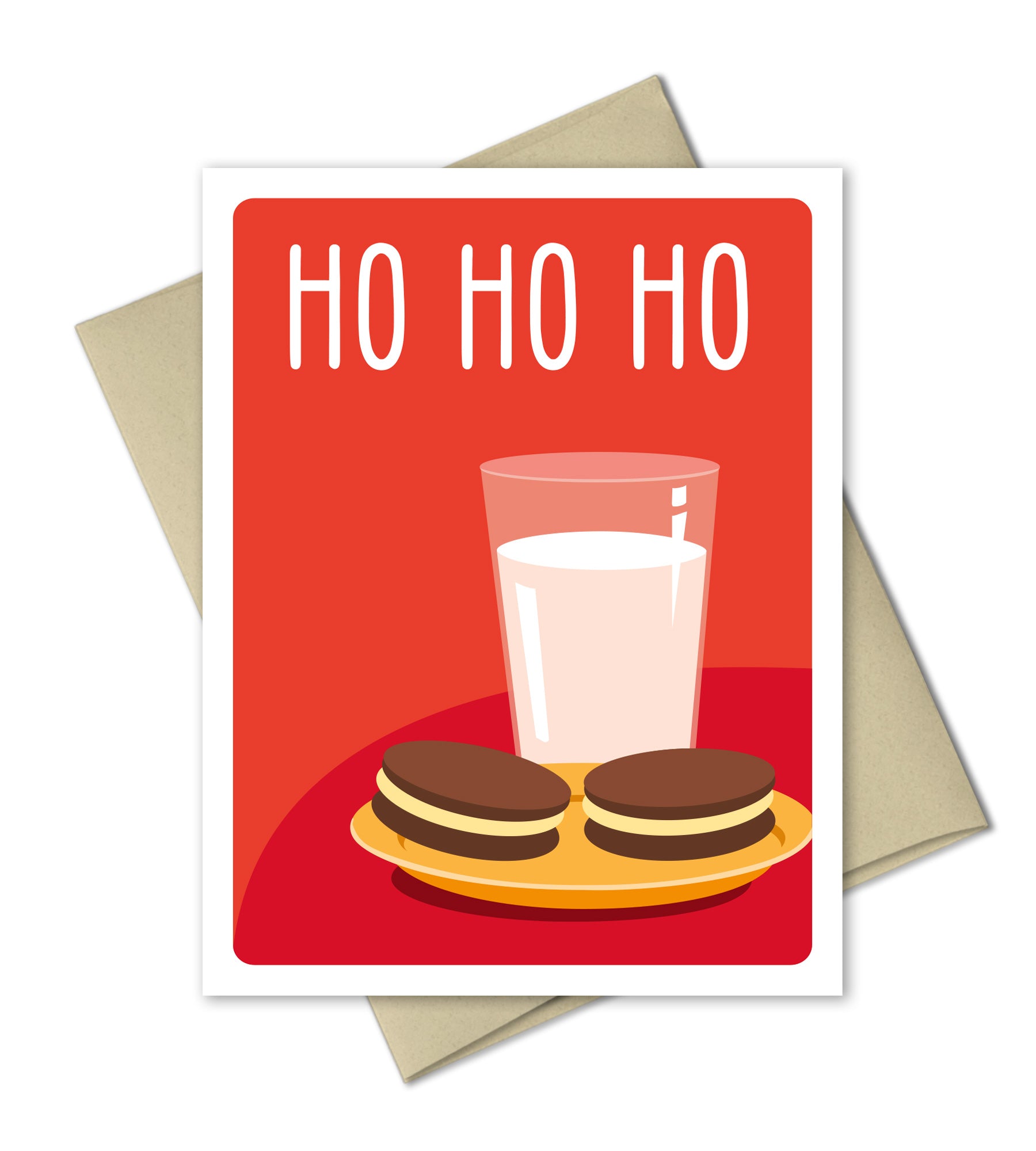 Cute Christmas Card - Ho Ho Ho - The Imagination Spot