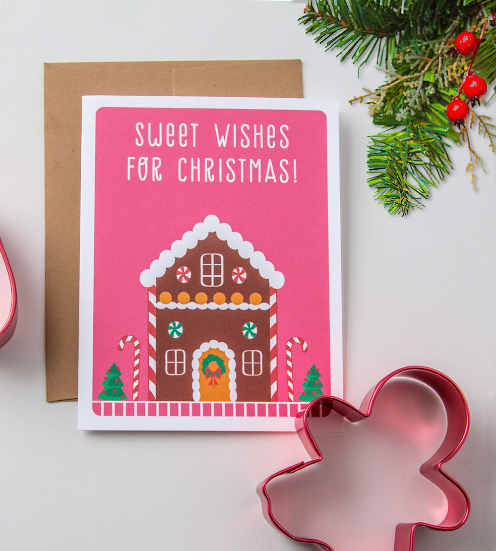 Christmas Card - Gingerbread House - The Imagination Spot