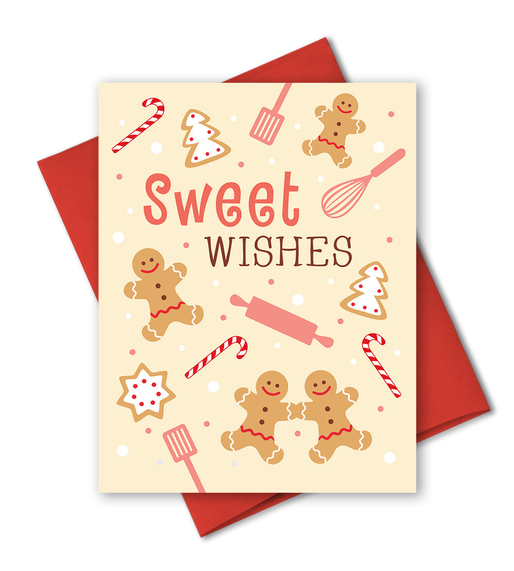 Cute Christmas Card - Holiday Baking - The Imagination Spot