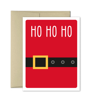 Christmas Card - Ho Ho Ho - Santa's Belt - The Imagination Spot