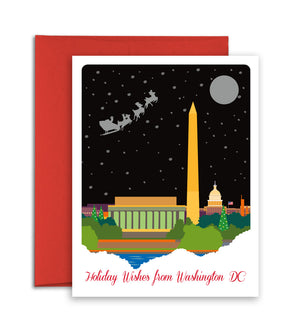 City Themed Holiday Card - City Christmas Cards