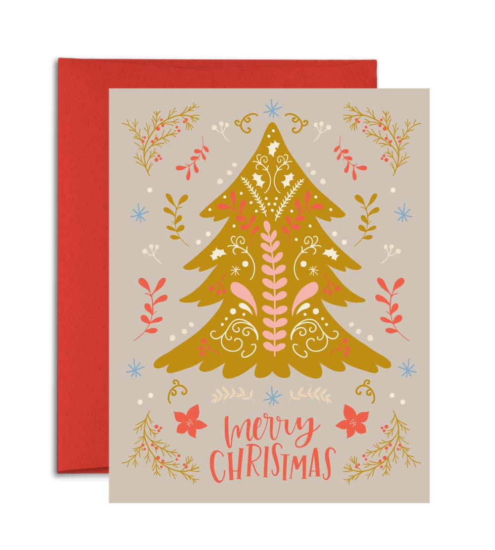 Merry Christmas Nordic Design - Christmas Card