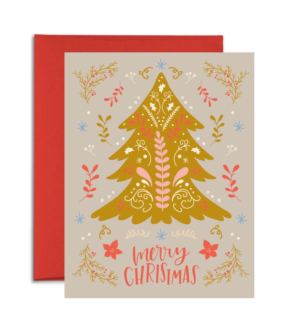 Merry Christmas Nordic Design - Christmas Card