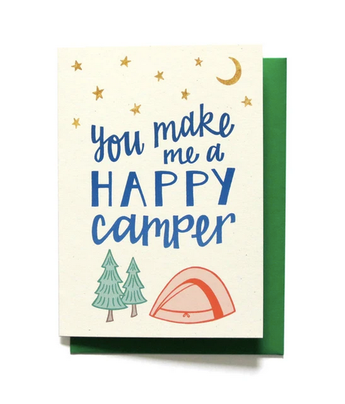 Fun Greeting Card - Happy Camper