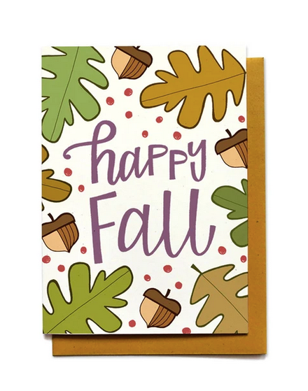 20% OFF Fun Greeting Card - Happy Fall