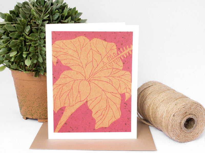Hibiscus Note Card Set - Floral Cards - Handmade Cards - The Imagination Spot - 1