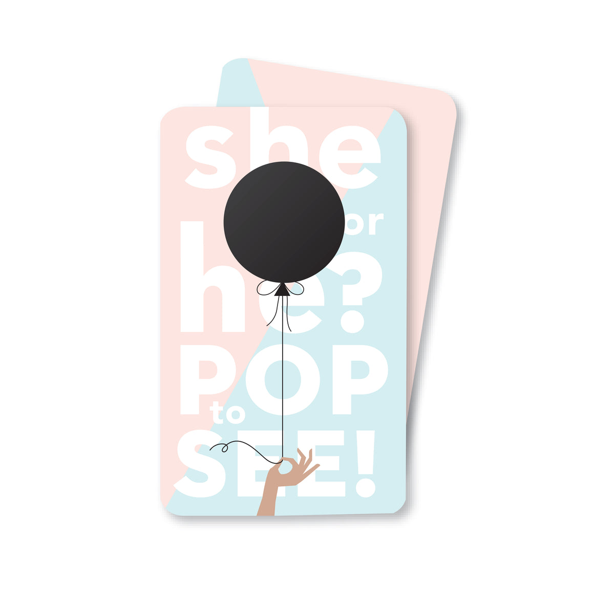 Balloon Gender Reveal Cards