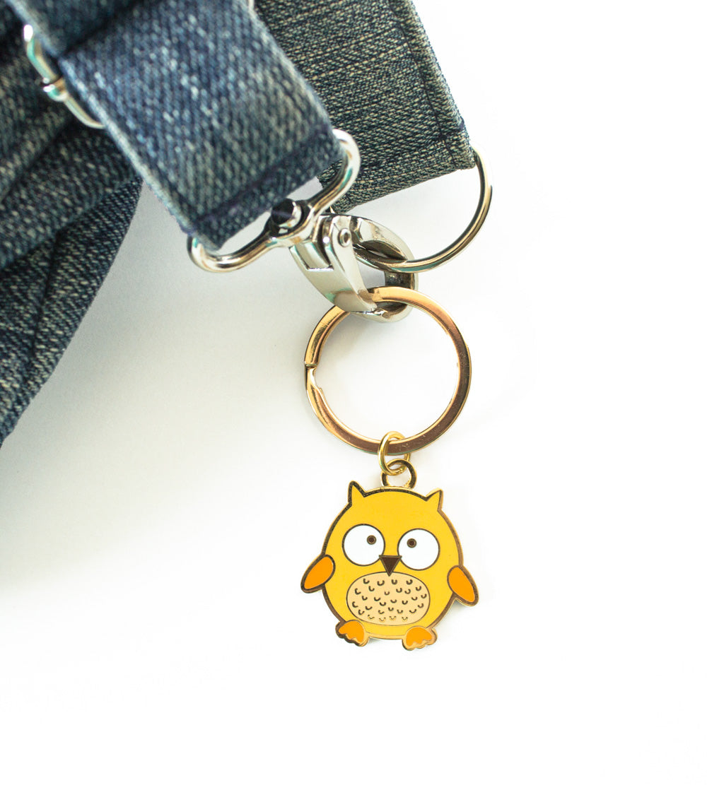 Owl Enamel Keychain - The Imagination Spot