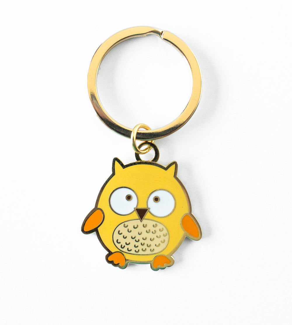 Black Owl Keychain