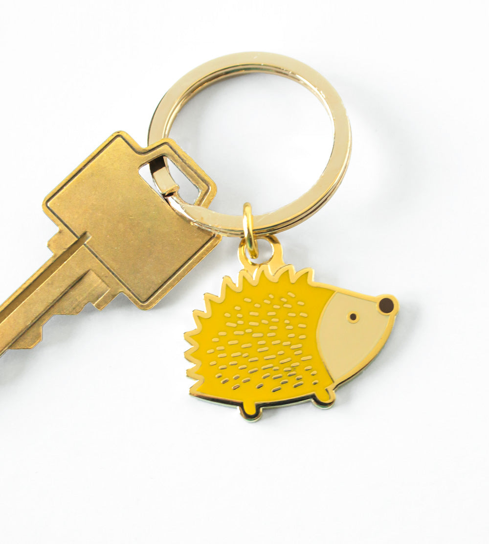 Hedgehog Keychain - Hard enamel key chain