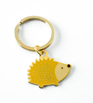 Hedgehog Enamel Keychain - The Imagination Spot