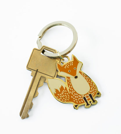 Fox hard enamel keychain - The Imagination Spot