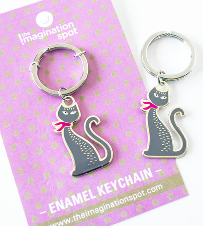 Cat keychain - Enamel Key chains