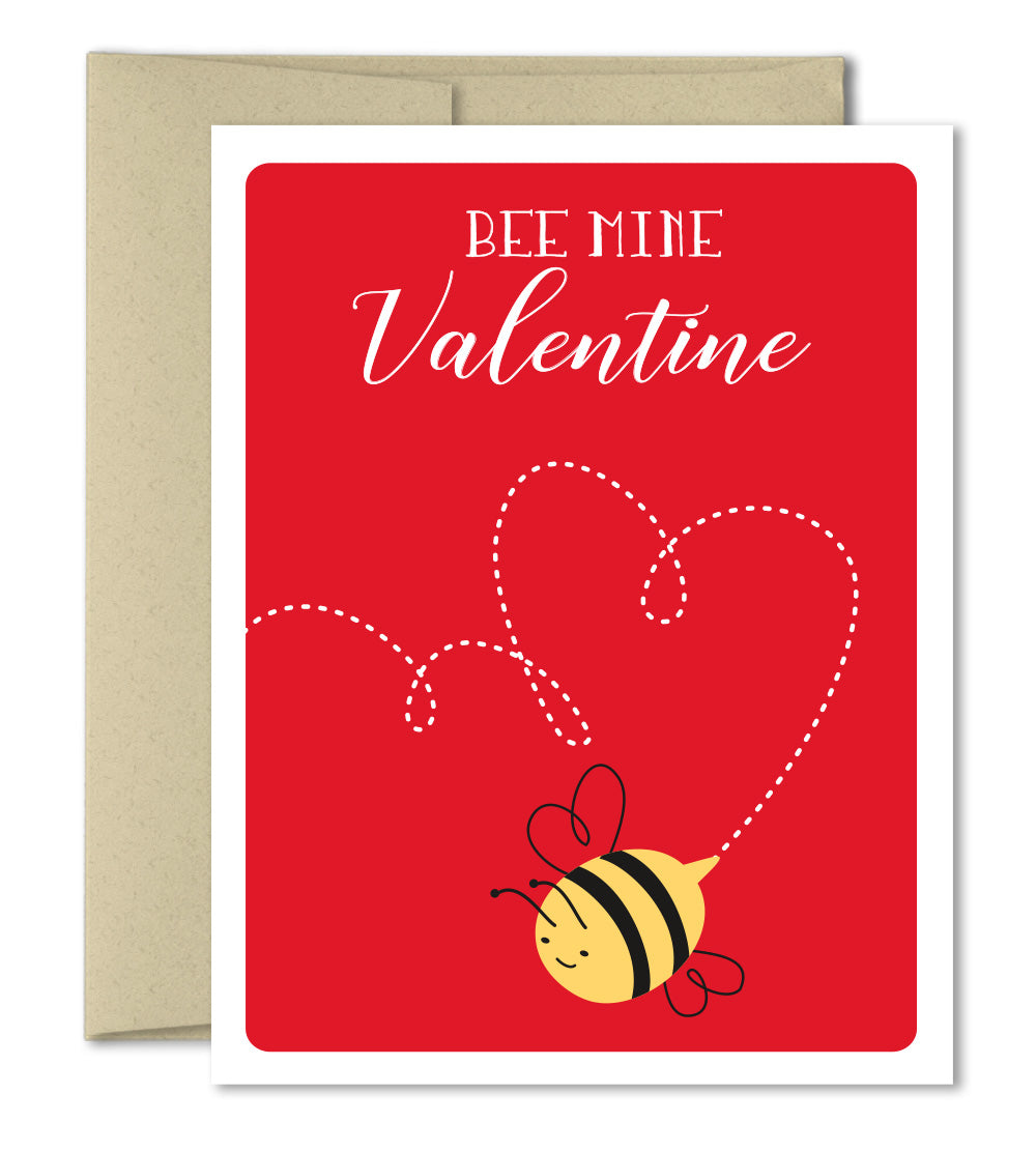 Love Card - Bee Mine Valentine