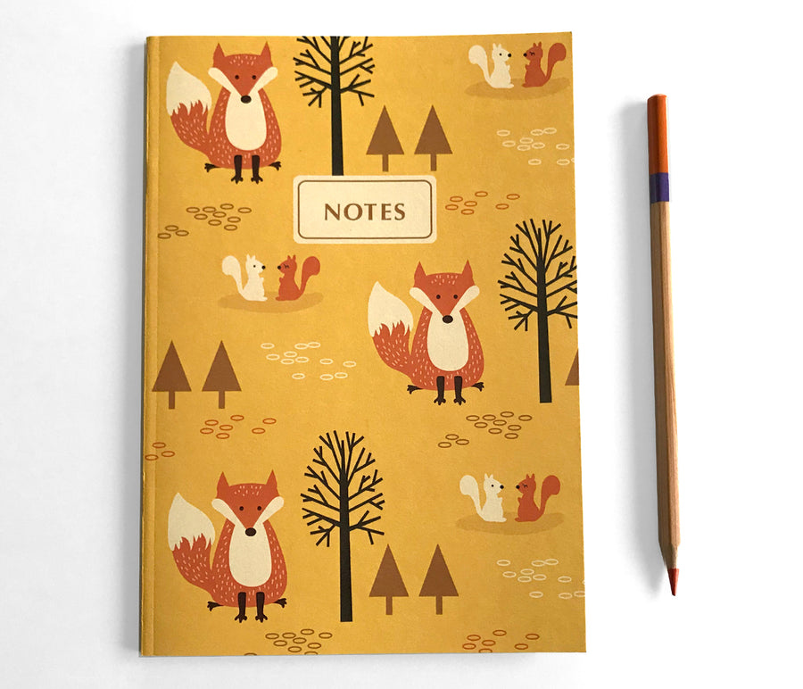 Fox notebook Journal - Woodland Notebook by The Imagination Spot