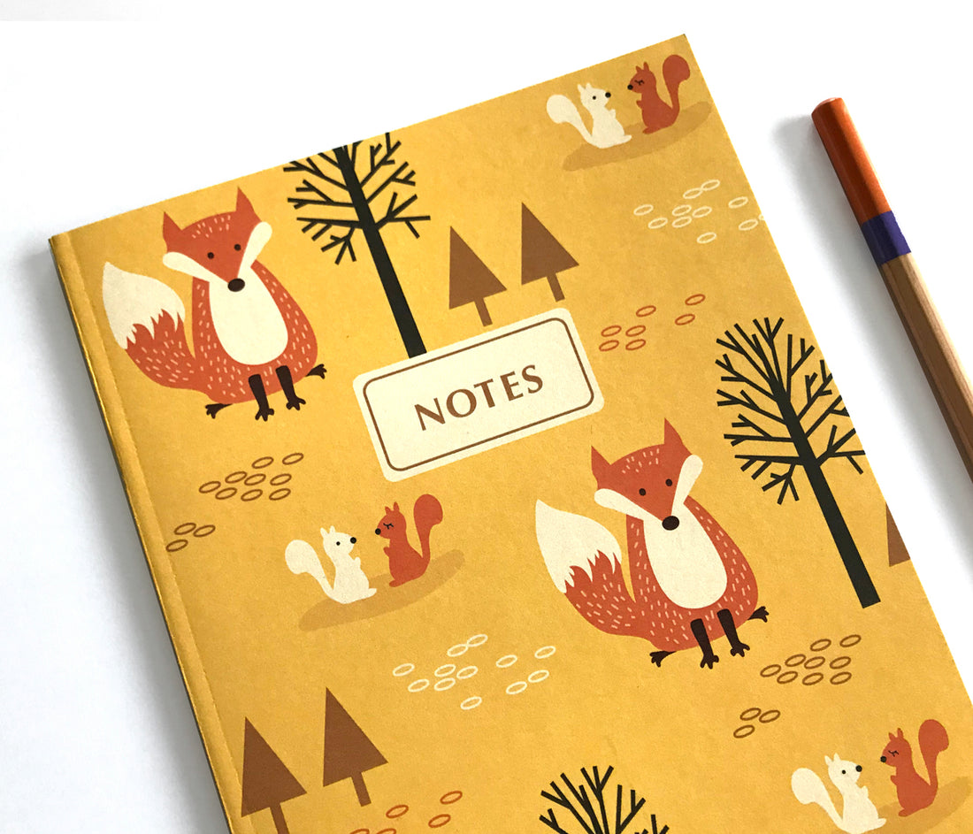 Fox notebook Journal - Woodland Notebook by The Imagination Spot