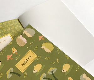 Hedgehogs blank journal sketchbook
