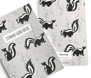 Recycled skunk notebook by The Imagination Spot