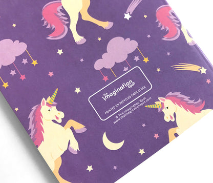 Recycled unicorn notebook by The Imagination Spot