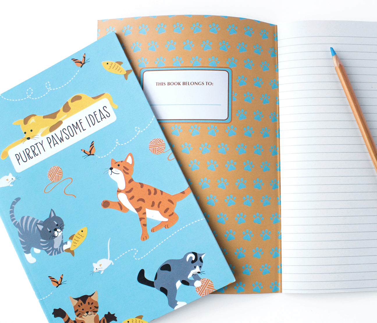 Cat Notebook Journal - Playful cats - The Imagination Spot