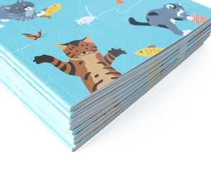 Whimsical cat notebook - The Imagination Spot