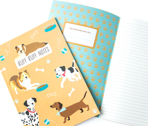 Cute dog notebook - Lined journal