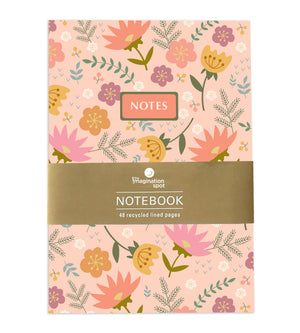 Peach Floral Notebook Journal